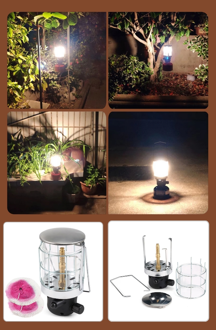 Camping Gas Lamp With Piezo Lighter