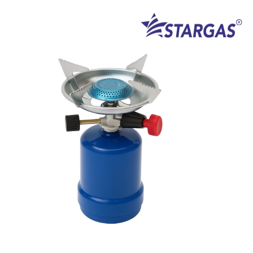 Camping gas stove with piezo